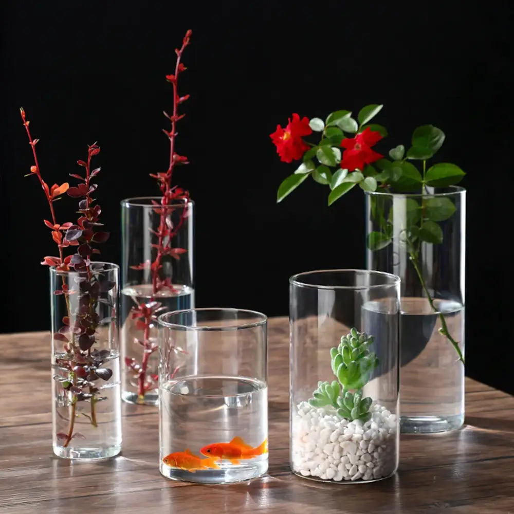 DecorBites™ Modern Glass Hydroponic Vase for Wedding Decor