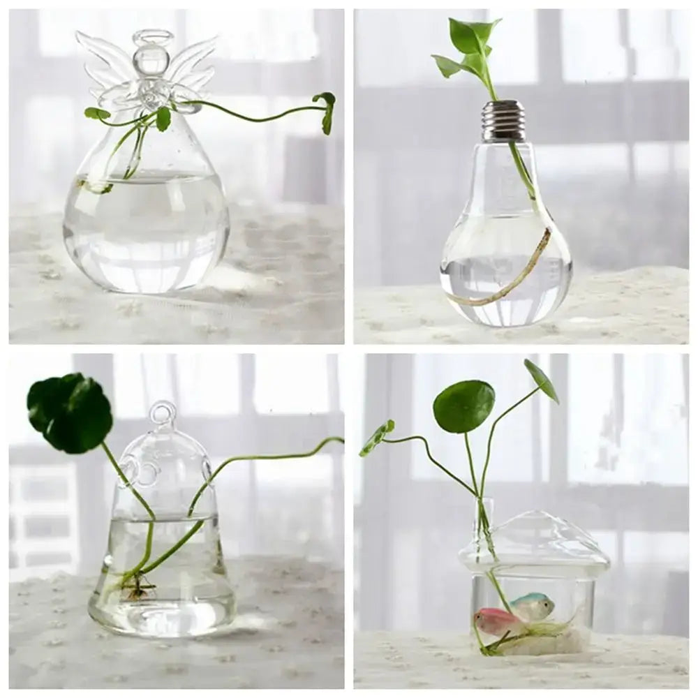 DecorBites™ Modern Glass Vase Terrarium Aquarium Decoration