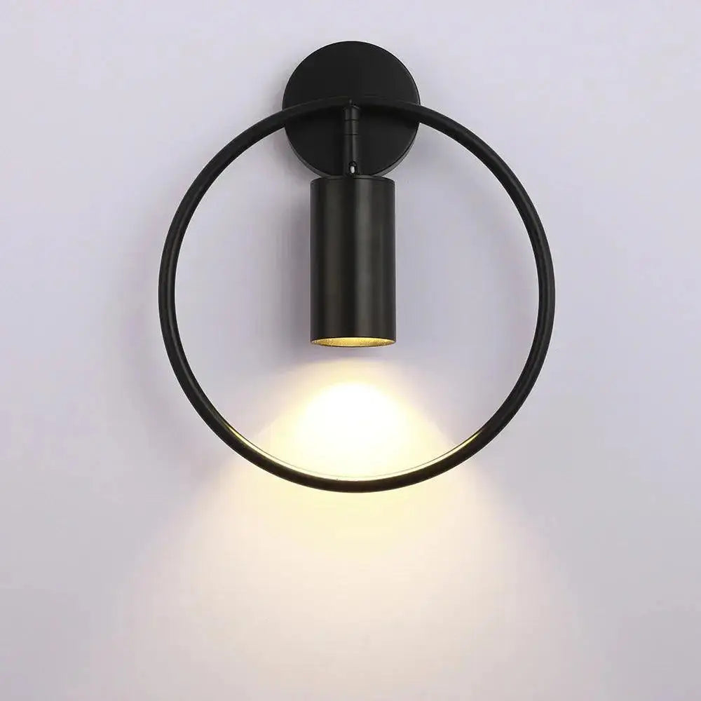 DecorBites™ Modern Gold & Black Wall Sconce