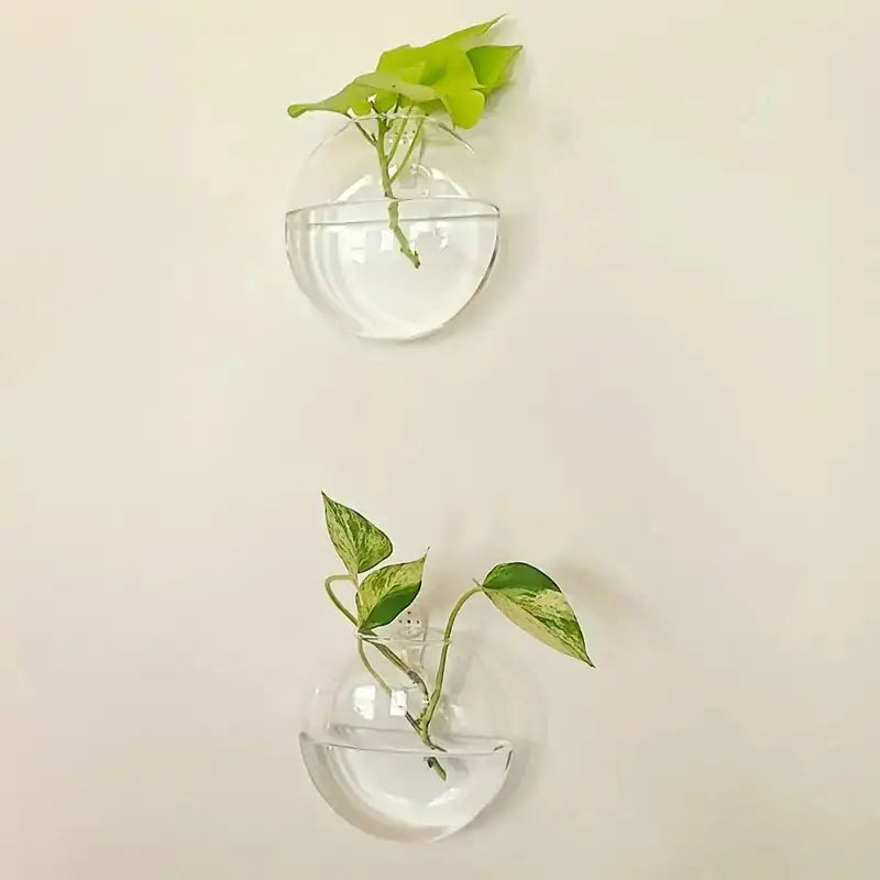 DecorBites™ Modern Hanging Glass Vase for Home Decor