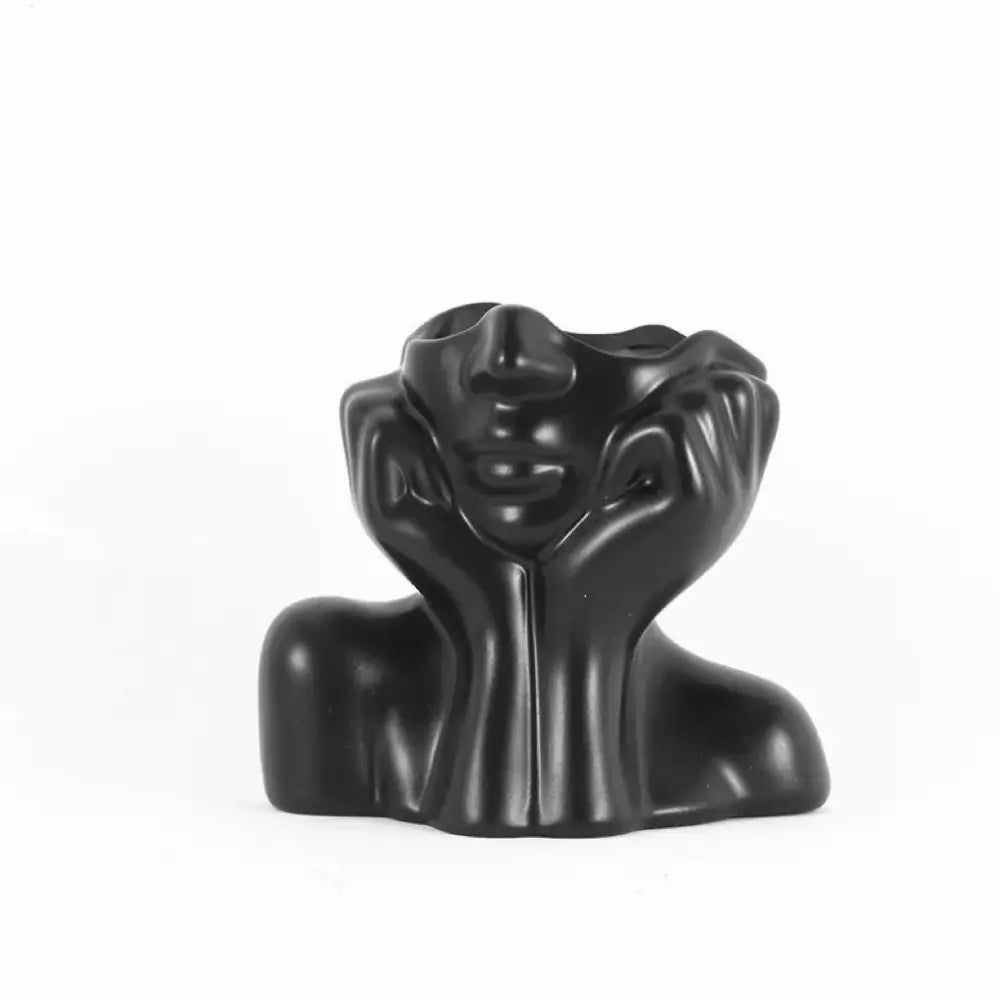 DecorBites™ Modern Human Body Shape Resin Vase