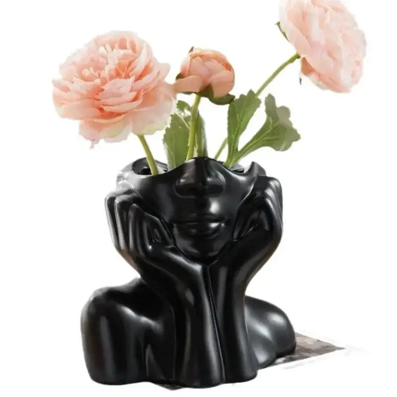 DecorBites™ Modern Human Body Shape Resin Vase