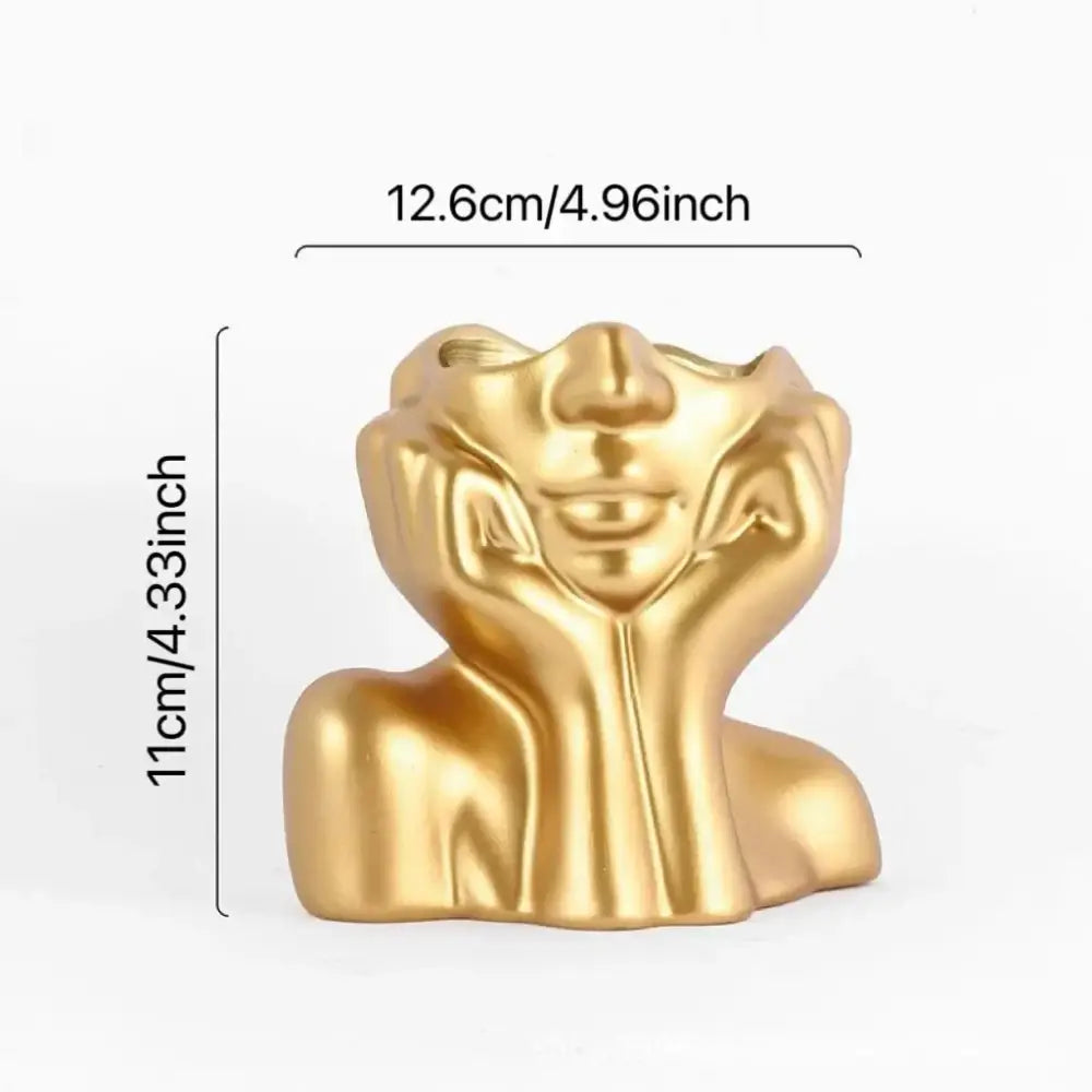 DecorBites™ Modern Human Body Shape Resin Vase