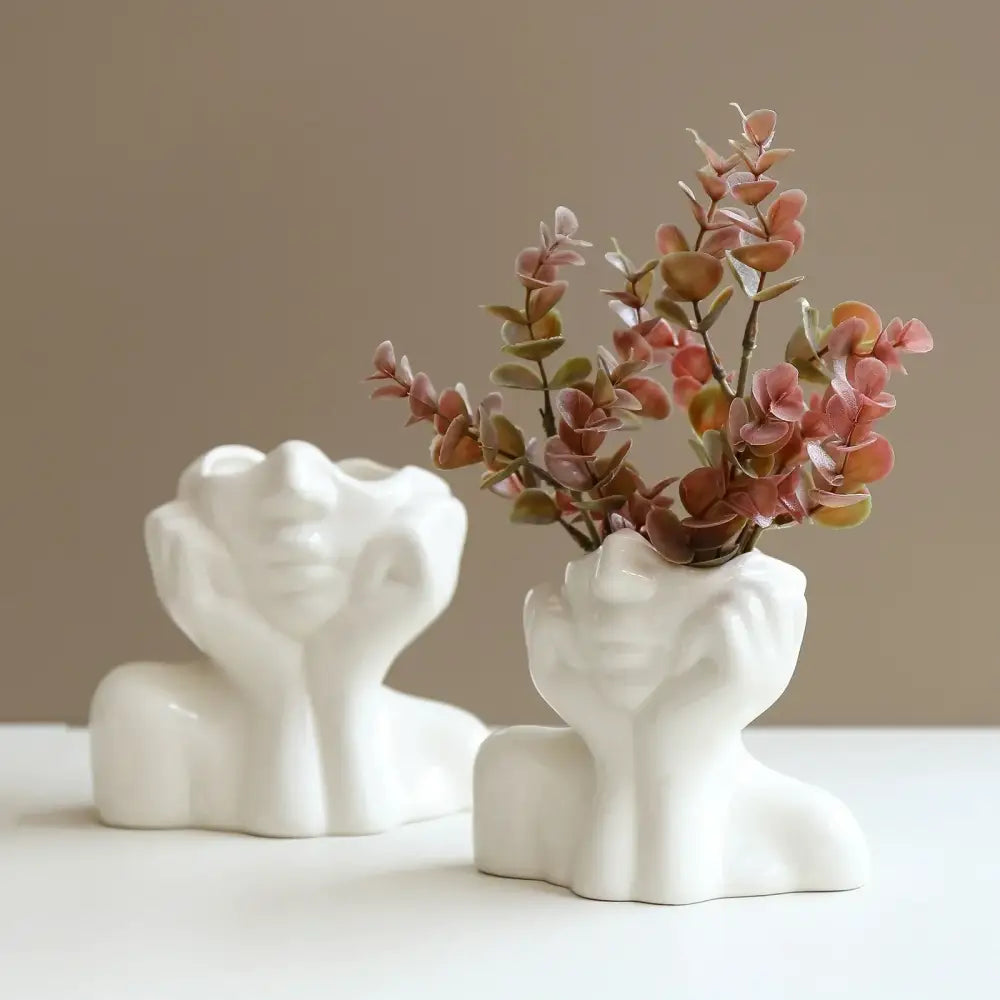 DecorBites™ Modern Human Body Shape Resin Vase
