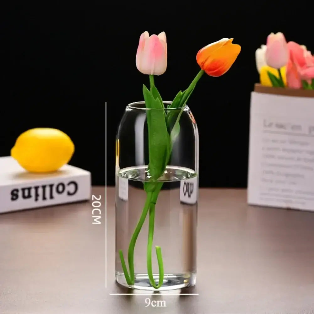 DecorBites™ Modern Hydroponic Glass Flower Vase for Home & Wedding
