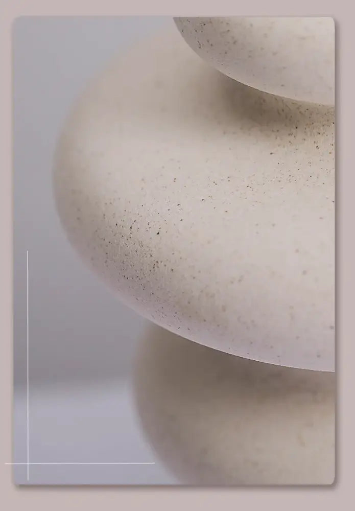 DecorBites™ Modern Ins Style White Ceramic Spiral Vase