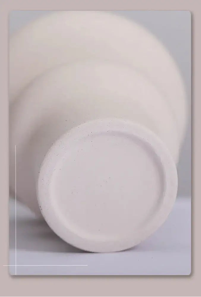 DecorBites™ Modern Ins Style White Ceramic Spiral Vase