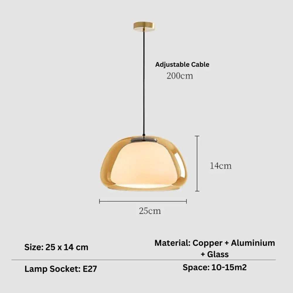 DecorBites™ Modern Jelly Globe Glass Pendant Ligh