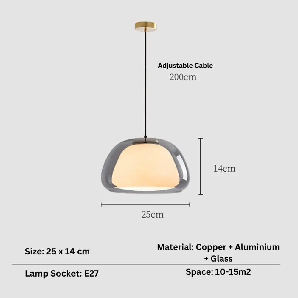 DecorBites™ Modern Jelly Globe Glass Pendant Ligh