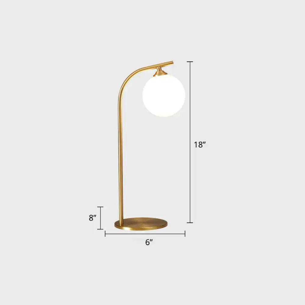 DecorBites™ مصباح طاولة LED عصري نحاسي لغرفة المعيشة - إضاءة منضدة معدنية قابلة للطي