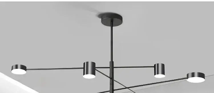 DecorBites™ Modern LED Chandelier - Gold Black - Living Room - Bedroom