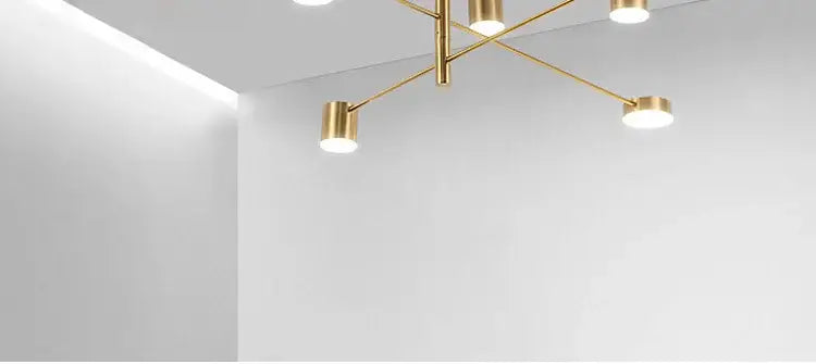DecorBites™ Modern LED Chandelier - Gold Black - Living Room - Bedroom