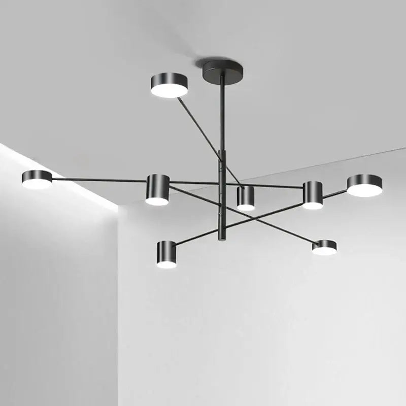 DecorBites™ Modern LED Chandelier - Gold Black - Living Room - Bedroom