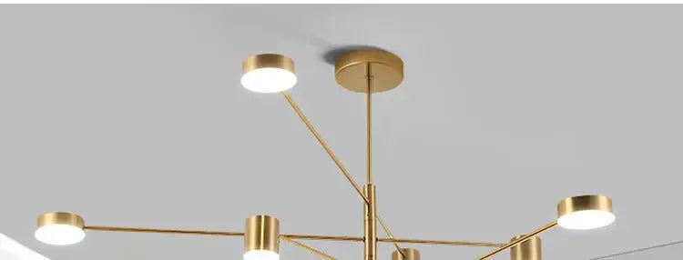 DecorBites™ Modern LED Chandelier - Gold Black - Living Room - Bedroom