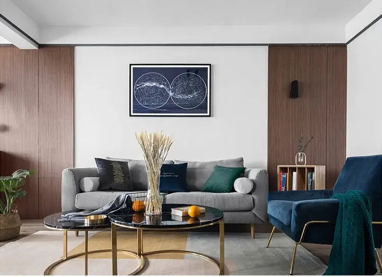 DecorBites™ Modern LED Chandelier - Gold Black - Living Room - Bedroom