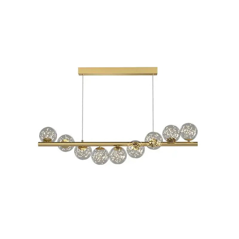 DecorBites™ Modern LED Glass Chandelier for Dining Room