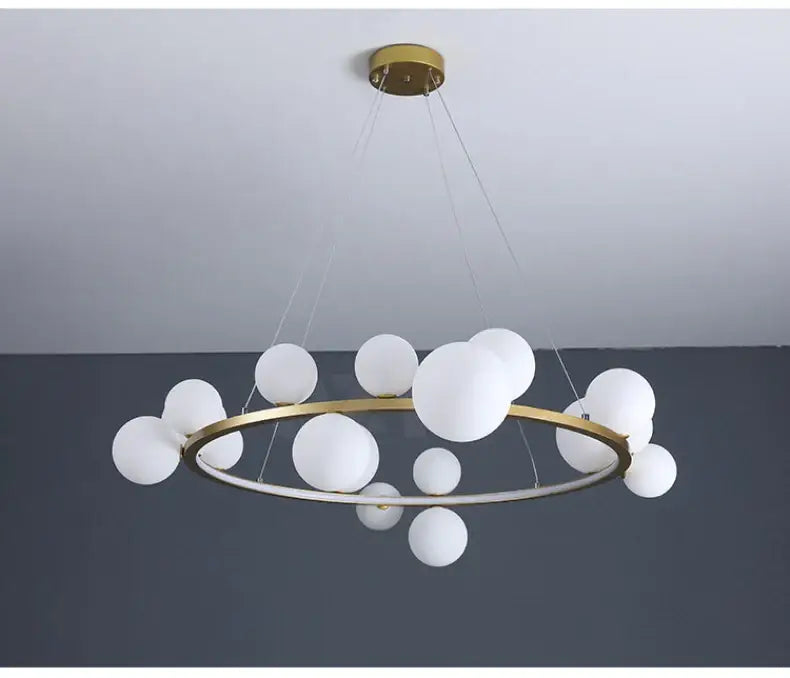 DecorBites™ Modern LED Glass Chandelier with Adjustable Cord