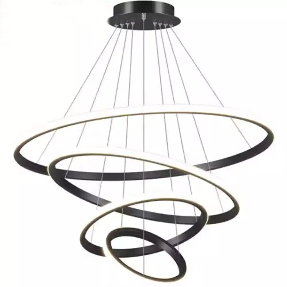 DecorBites™ Modern LED Pendant Lamp in Black