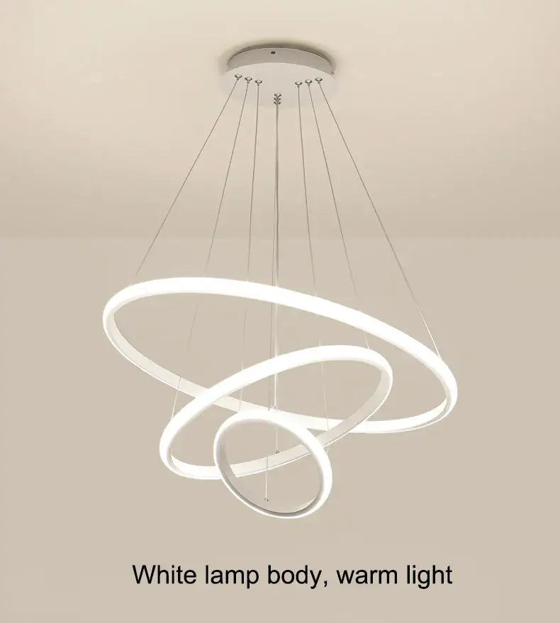 DecorBites™ Modern LED Pendant Lamp in Black
