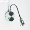 DecorBites™ Modern LED Sconce Lamp with Chrome Metal Shade - Warm/White Lighting