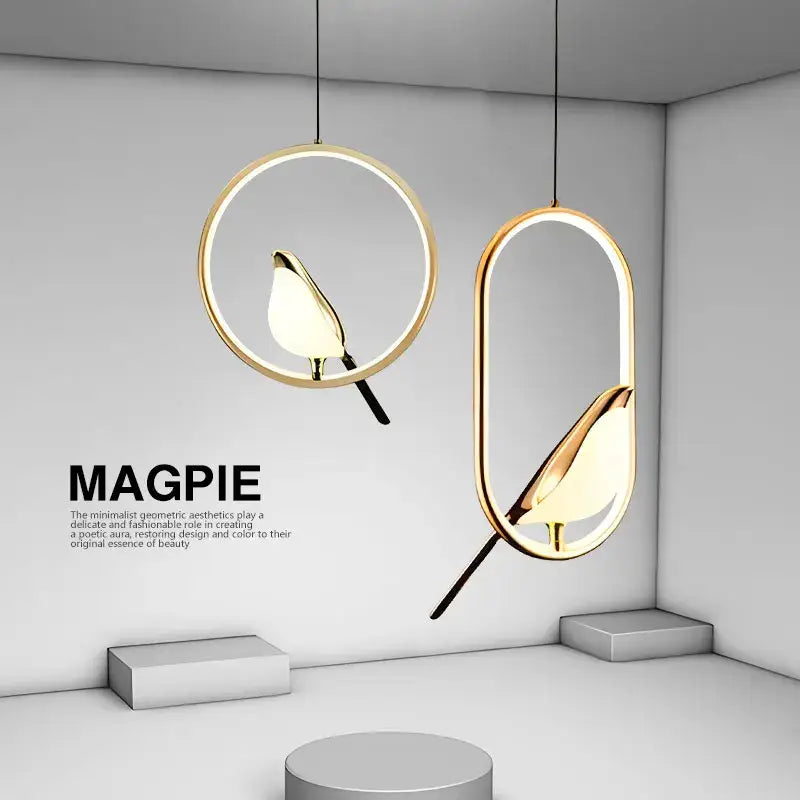 DecorBites™ مصابيح قلادة LED عصرية على شكل طائر العقعق