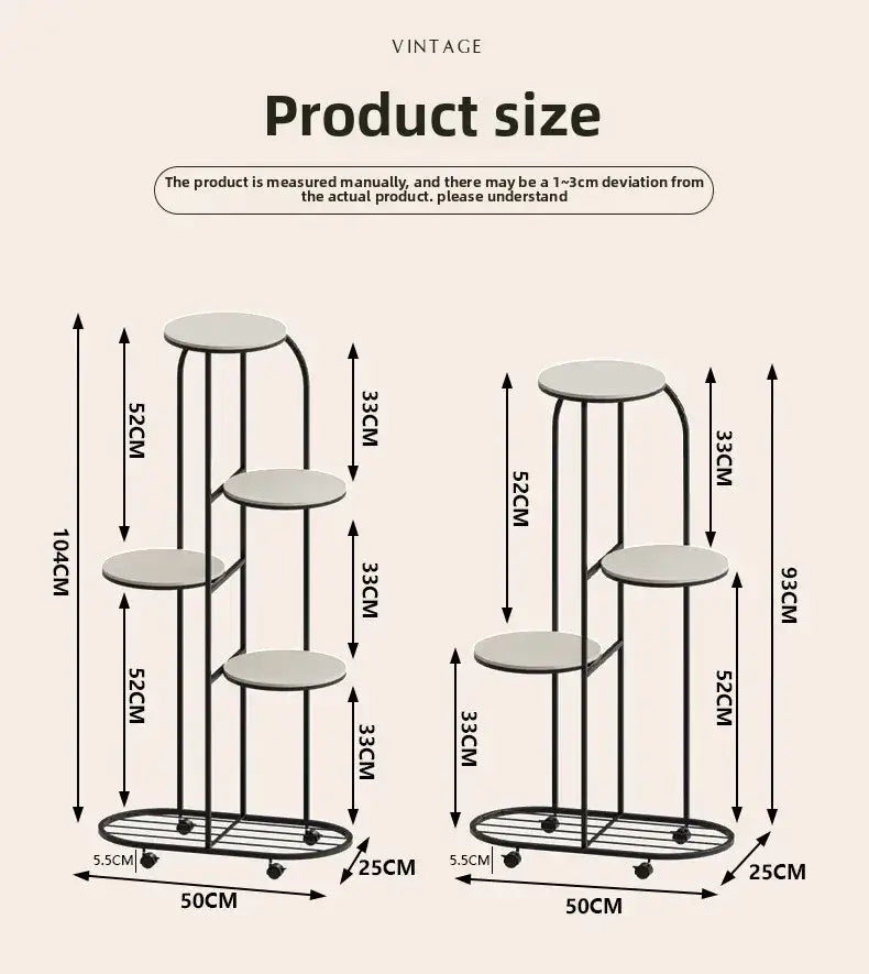 DecorBites™ Modern Multi-storey Plant Stand for Interior Decor