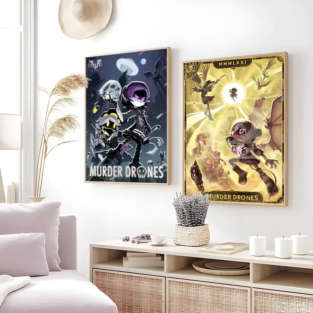 DecorBites™ Modern Murder Drones Poster - Home Decor