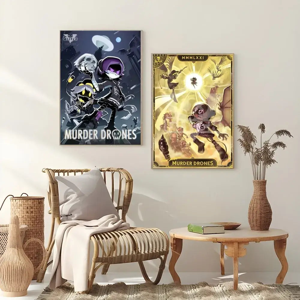 DecorBites™ Modern Murder Drones Poster - Home Decor