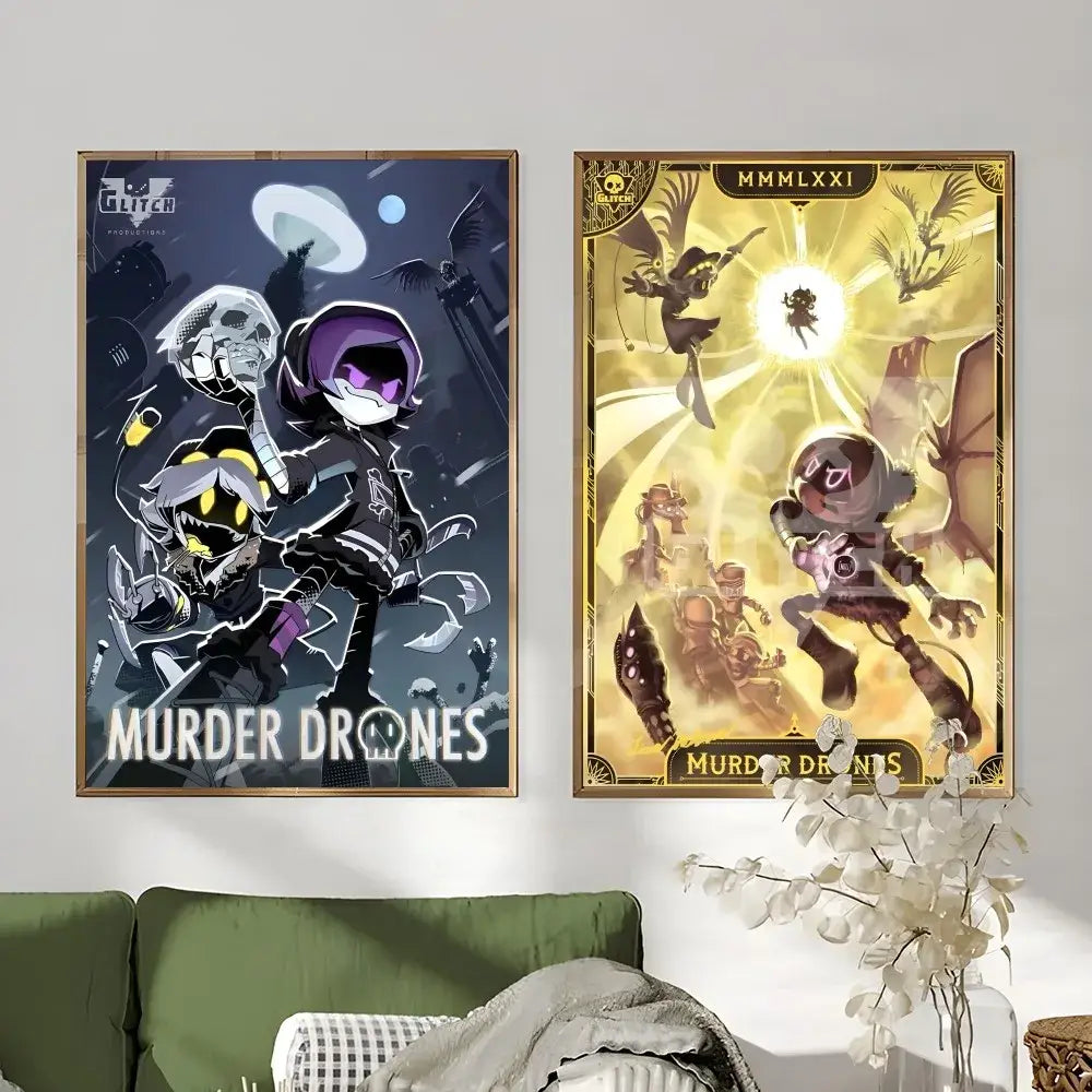 DecorBites™ Modern Murder Drones Poster - Home Decor
