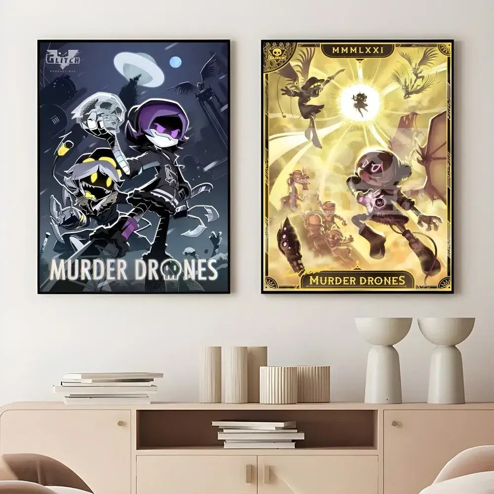 DecorBites™ Modern Murder Drones Poster - Home Decor