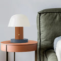 DecorBites™ Modern Mushroom Shaped Accent Lamp - Designer Metal Night Table Light for Living Room