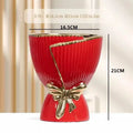DecorBites™ Modern Nordic Ceramic Tulip Vase for Home Decor