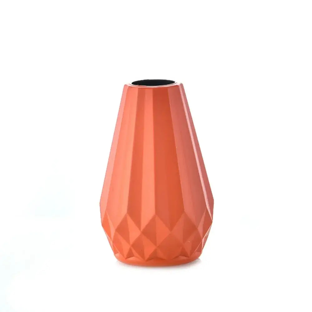 DecorBites™ Modern Nordic Diamond-Shaped Flower Vase