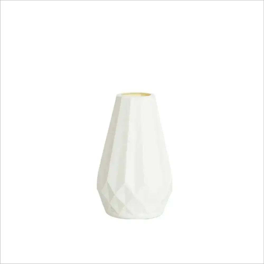 DecorBites™ Modern Nordic Diamond-Shaped Flower Vase
