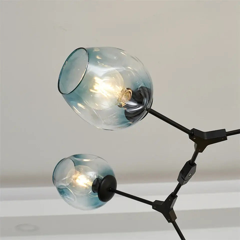 DecorBites™ Modern Nordic Glass Ball LED Chandelier