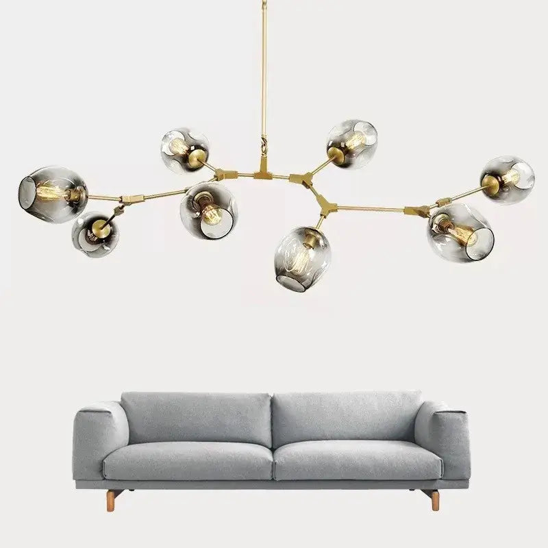 DecorBites™ Modern Nordic Glass Ball LED Chandelier