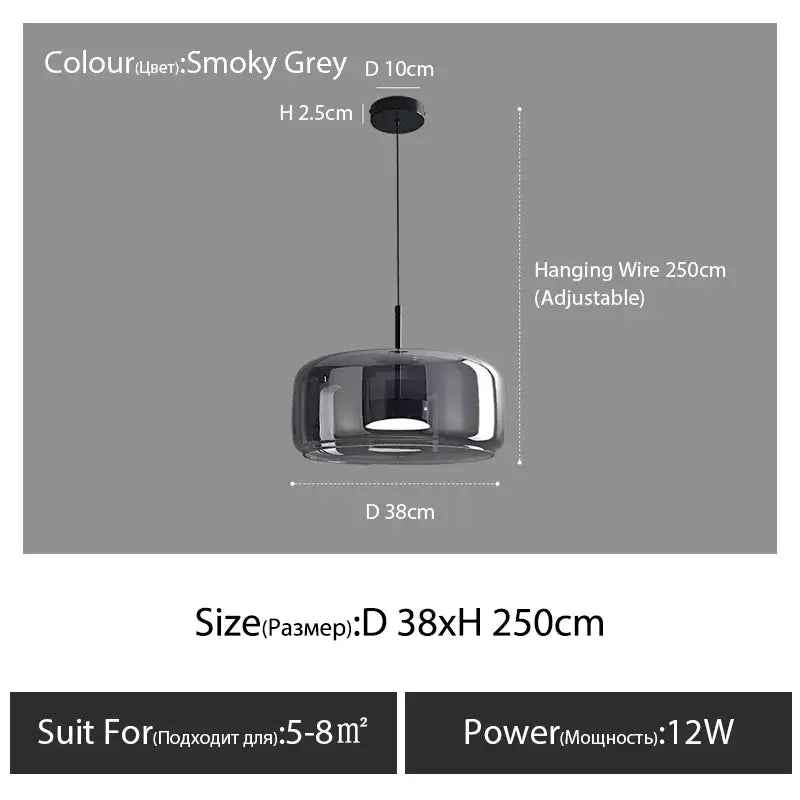 DecorBites™ Modern Nordic Glass Pendant Lamp
