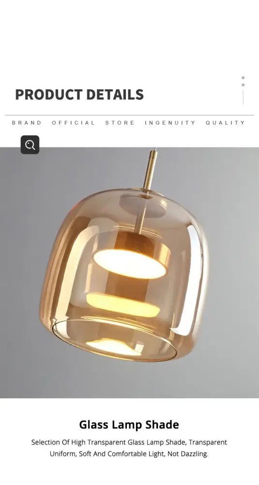 DecorBites™ Modern Nordic Glass Pendant Lamp
