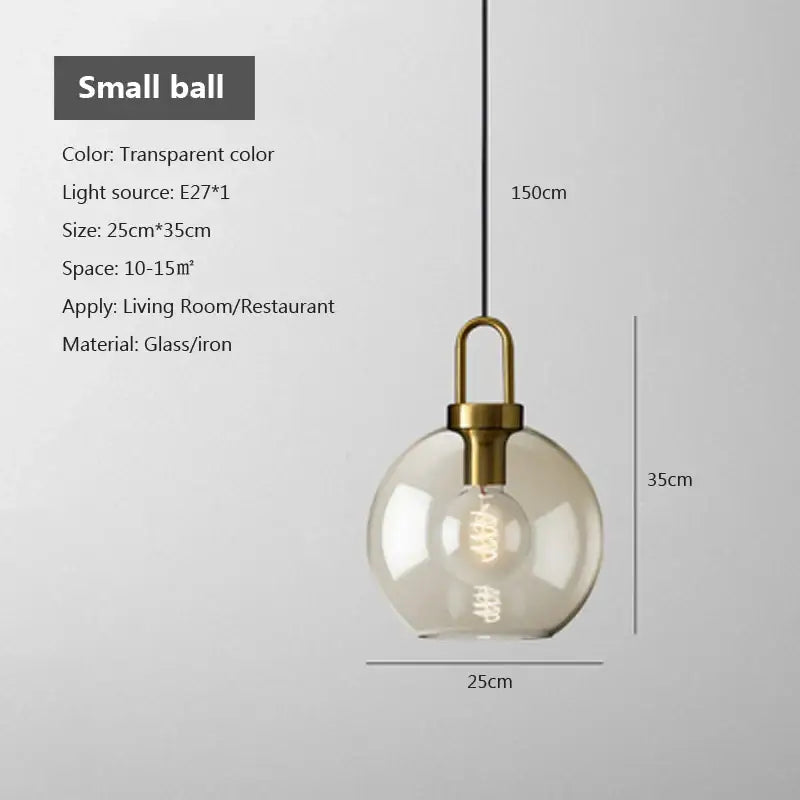 DecorBites™ مصباح معلق زجاجي بنمط نورديك عصري للمطبخ والمطعم