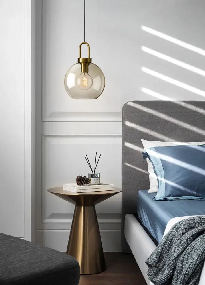 DecorBites™ مصباح معلق زجاجي بنمط نورديك عصري للمطبخ والمطعم