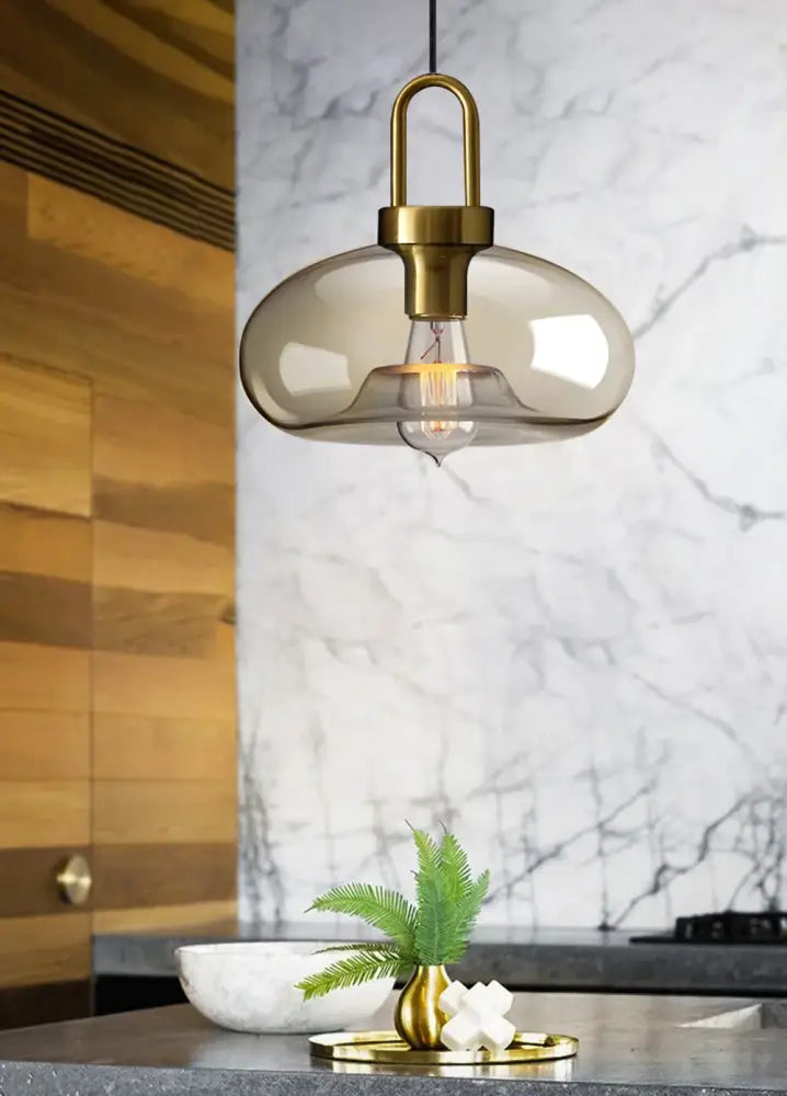 DecorBites™ مصباح معلق زجاجي بنمط نورديك عصري للمطبخ والمطعم