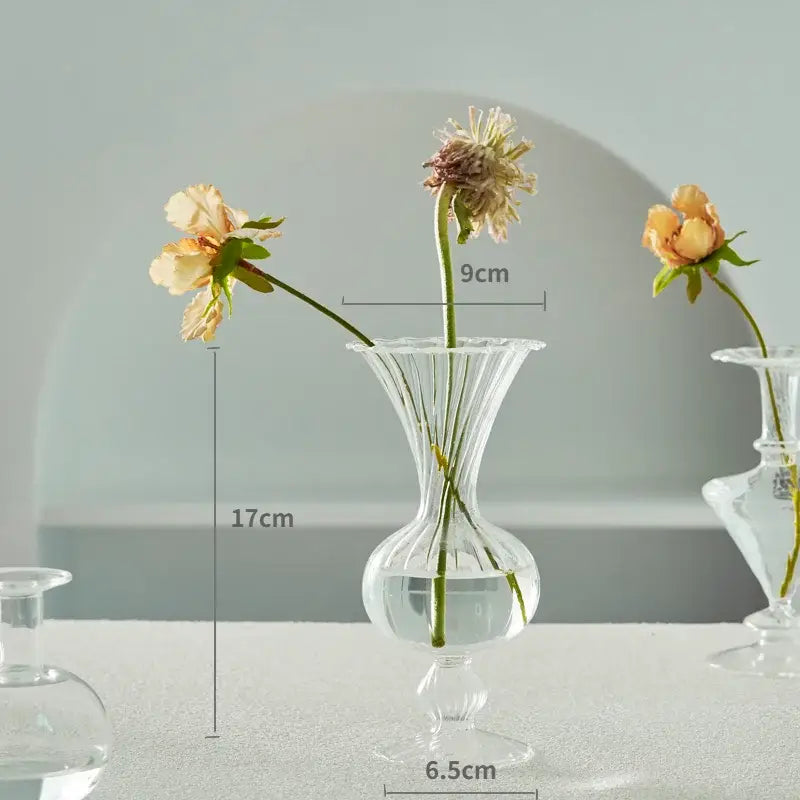 DecorBites™ Modern Nordic Glass Vases Set for Home and Wedding