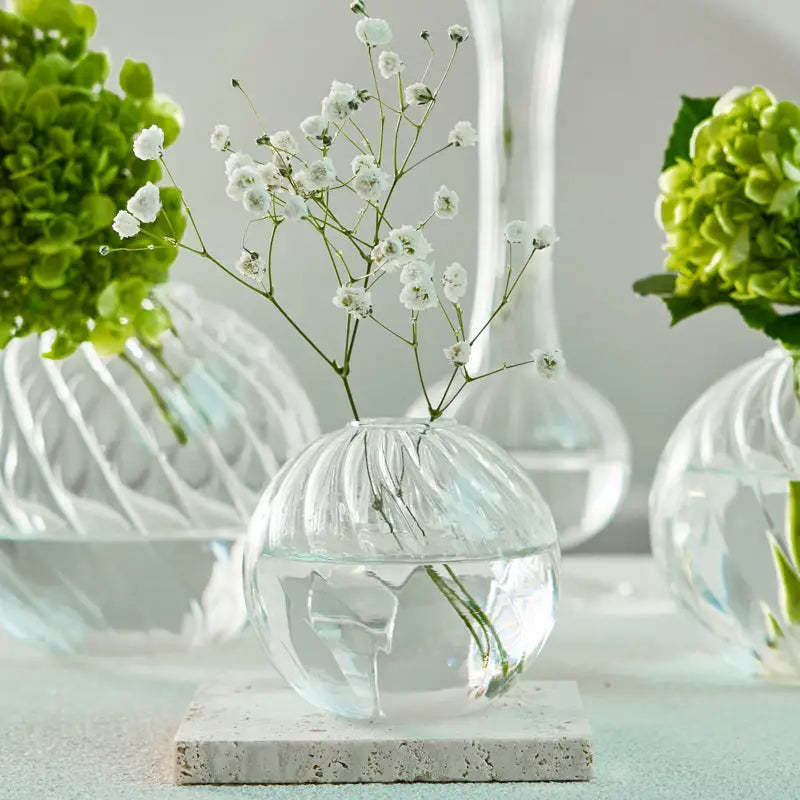DecorBites™ Modern Nordic Glass Vases Set for Home and Wedding