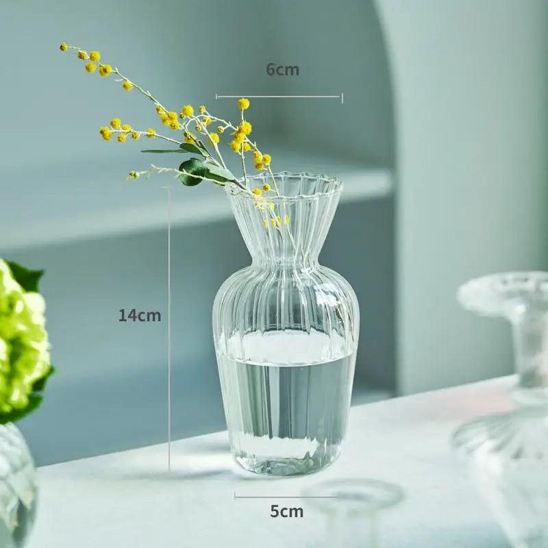 DecorBites™ Modern Nordic Glass Vases Set for Home and Wedding