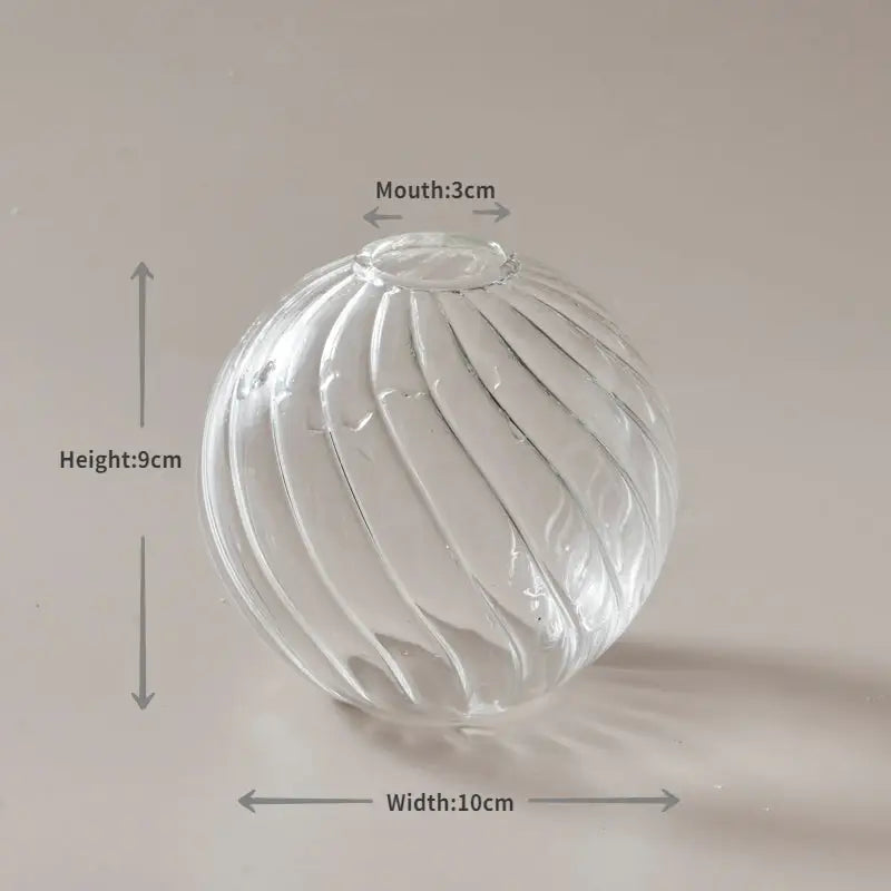 DecorBites™ Modern Nordic Glass Vases Set for Home and Wedding