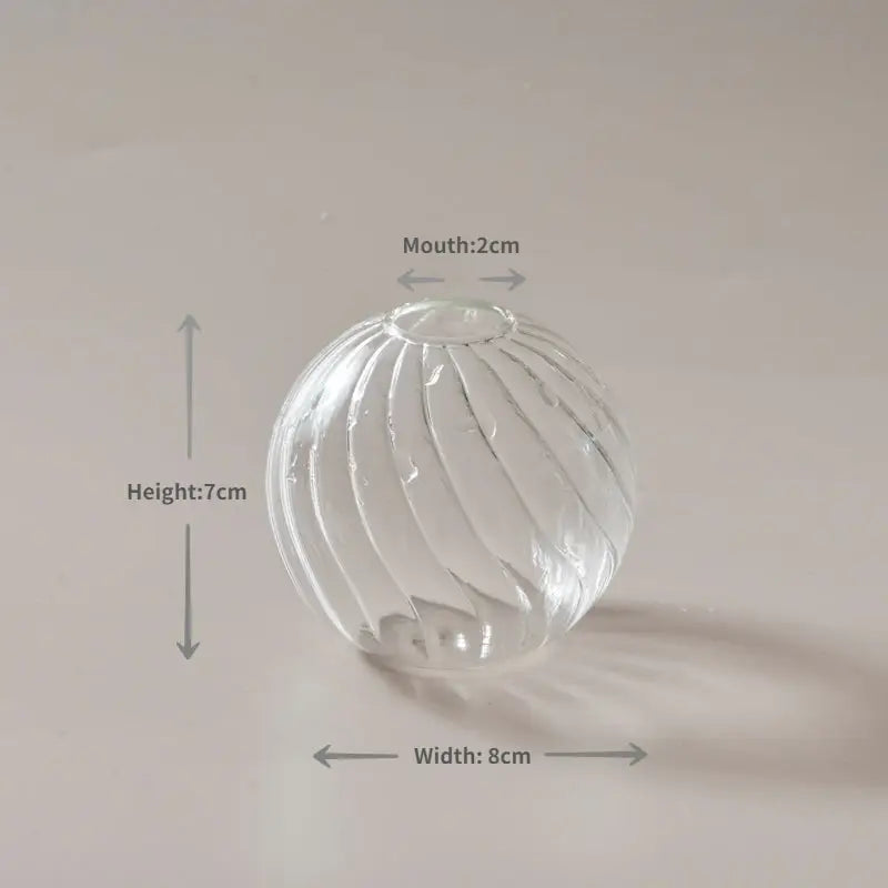 DecorBites™ Modern Nordic Glass Vases Set for Home and Wedding