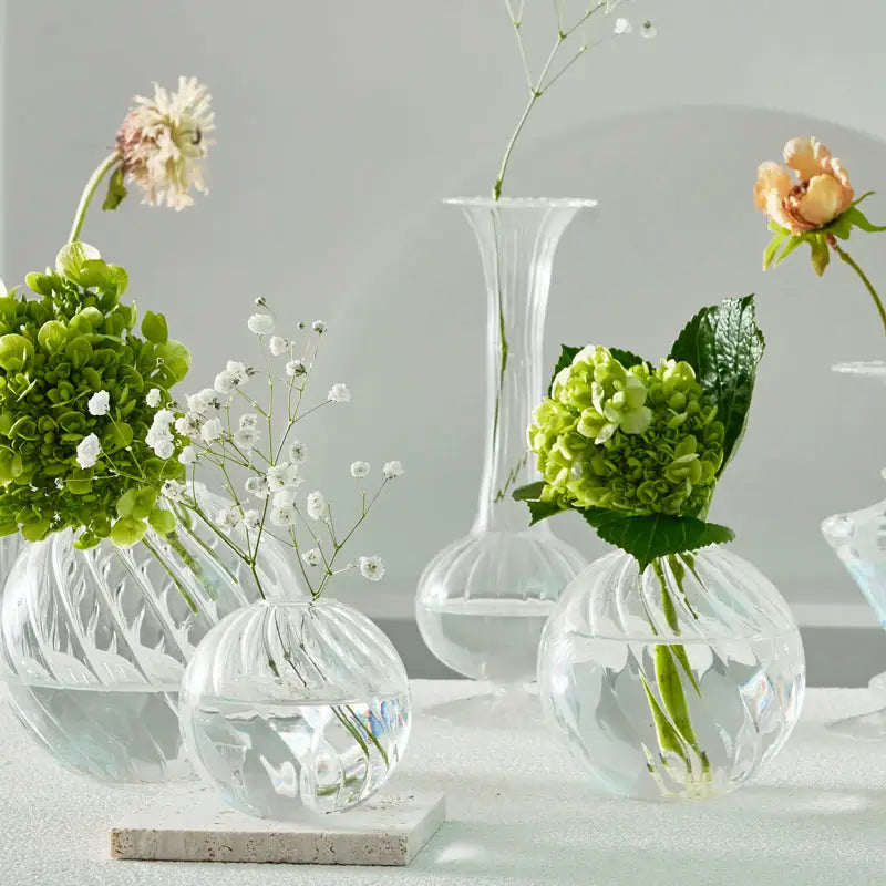 DecorBites™ Modern Nordic Glass Vases Set for Home and Wedding