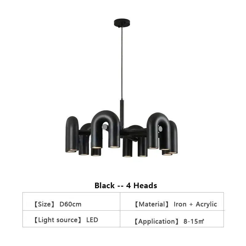 DecorBites™ Modern Nordic LED Ceiling Chandelier Light