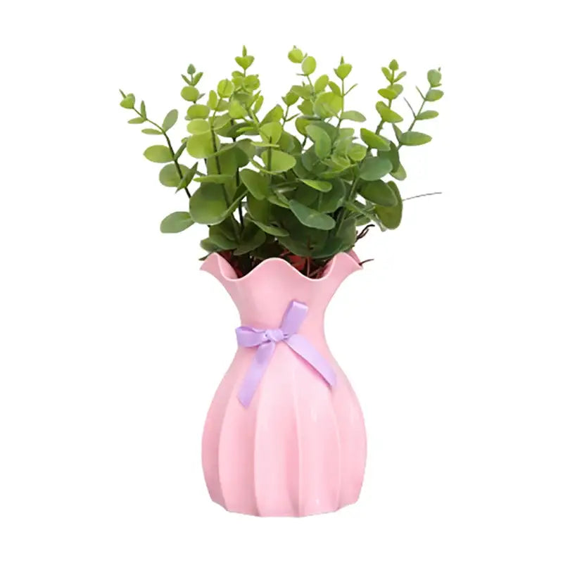 DecorBites™ Modern Nordic Mini White Flower Vase Home Decor