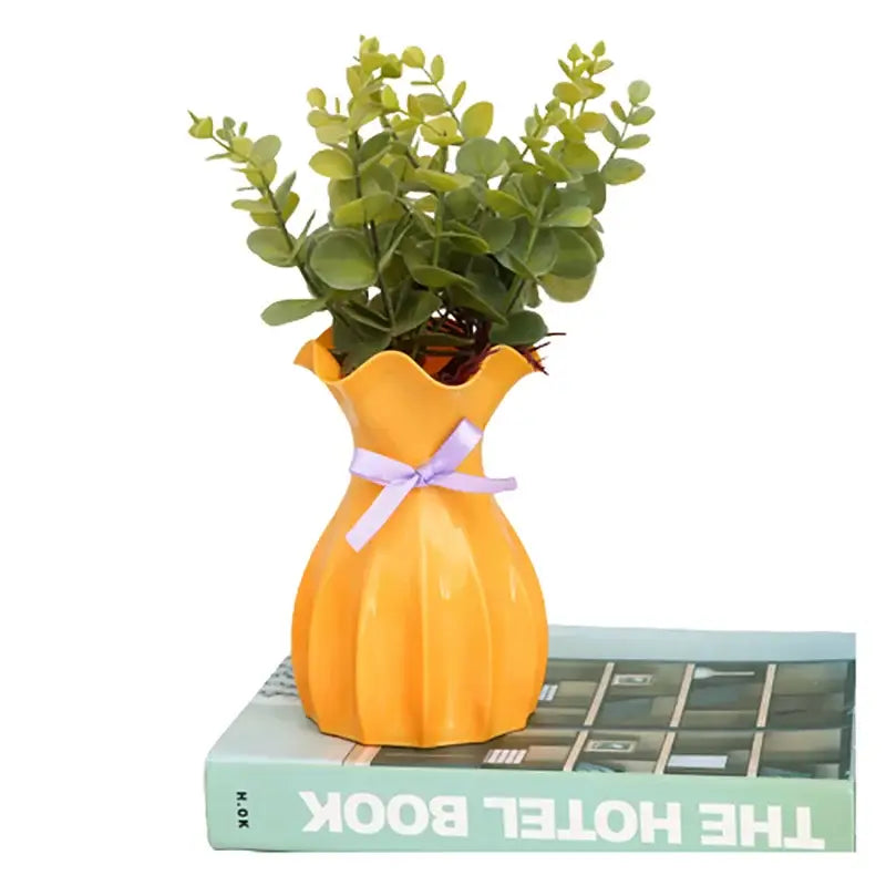 DecorBites™ Modern Nordic Mini White Flower Vase Home Decor